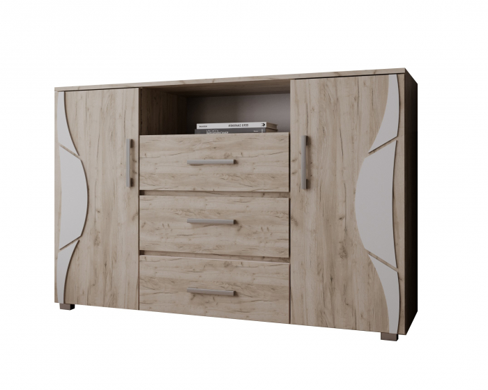 Comoda Laguna RO, 135x40x84 cm, Stejar K002 [5]