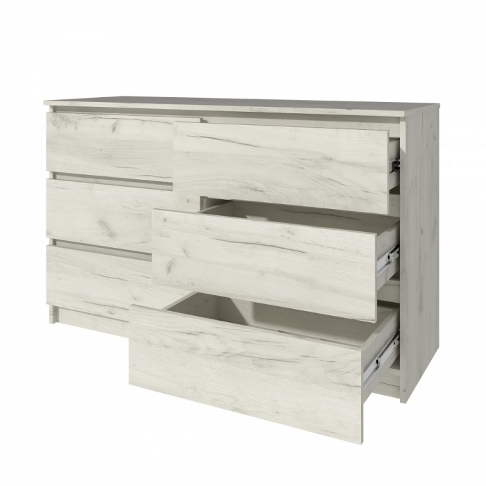 Comoda MP6 6S,130x44x80 cm, Stejar K001 [5]