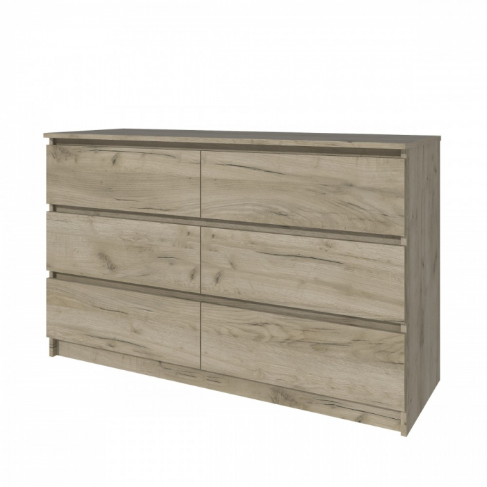 Comoda MP6 6S,130x44x80cm, Stejar K002 [4]