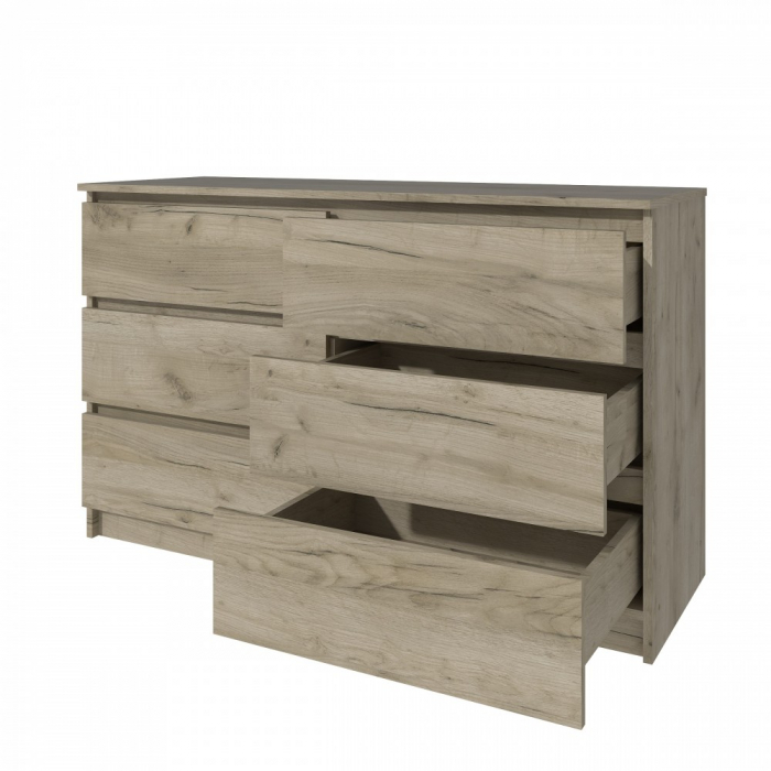 Comoda MP6 6S,130x44x80cm, Stejar K002 [5]