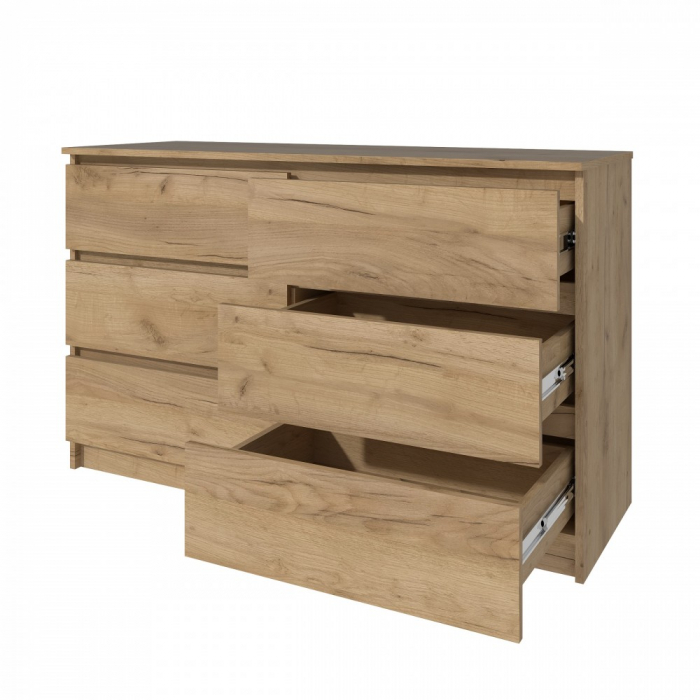 Comoda MP6 6S,130x44x80cm, Stejar K003 [5]