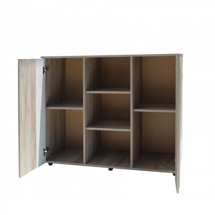 Comoda Tineret, 120x45x95cm, stejar k002/k001 [2]