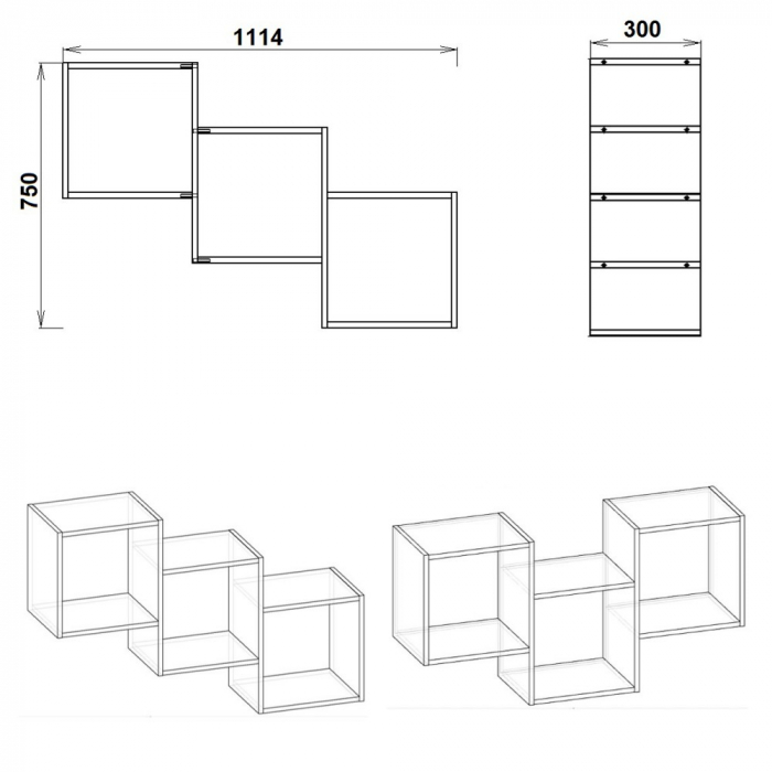 CORP CU POLITE 'P3' WENGE [2]
