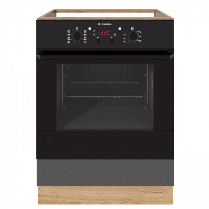 Corp inferior Chelsea, 60 Cuptor, Stejar K003+ Acril Antracit [3]