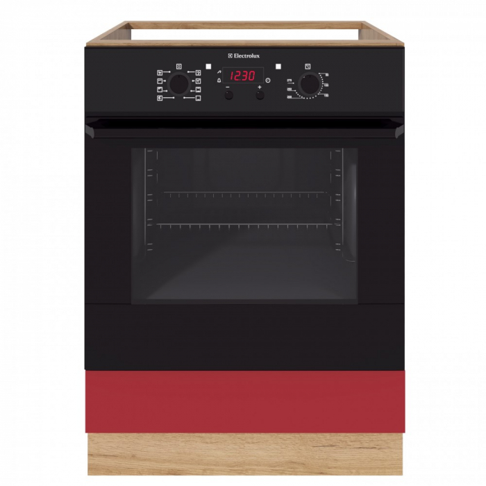 Corp inferior Chelsea, 60 Cuptor, Stejar K003+ Acril Rosu [3]