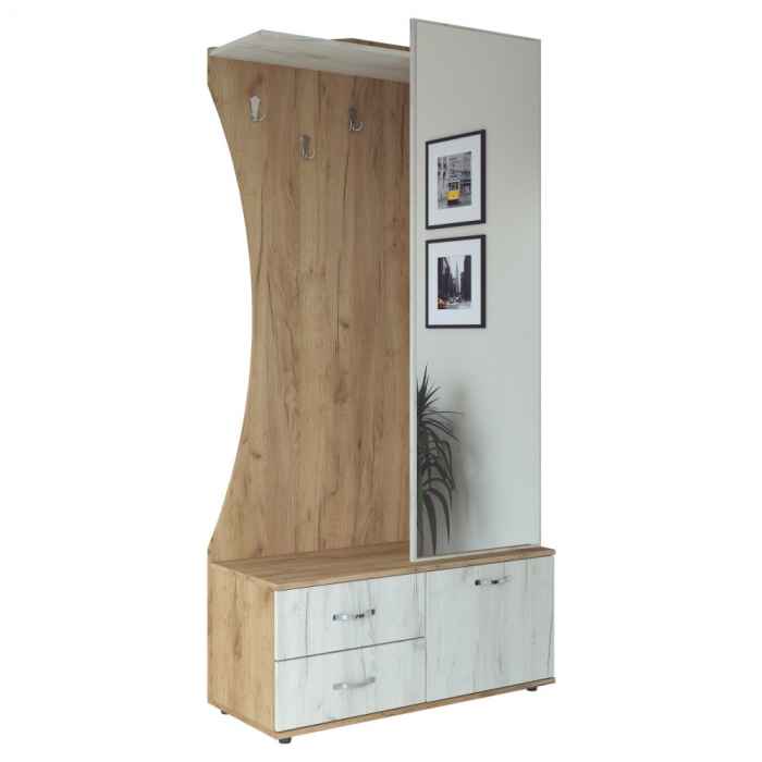 Cuier Tony, 100x40x203cm, stejar k003/k001 [3]
