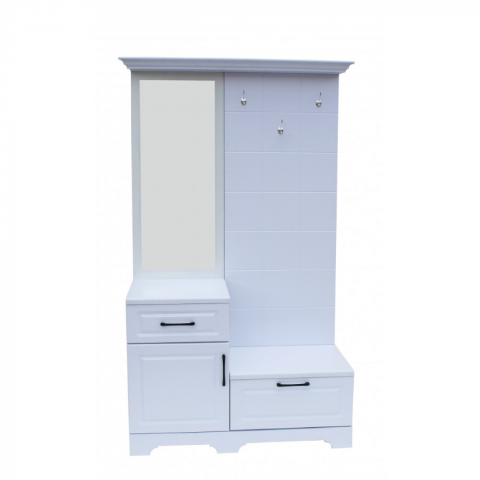 Cuier ZQD 109, 113x43x205cm, Alb [1]