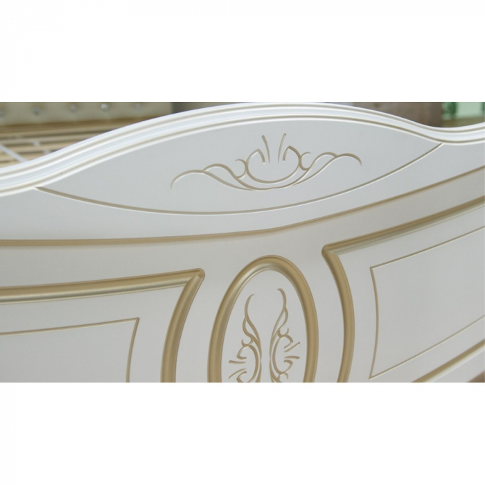 DORMITOR ALEXANDRINA ALB+AURIU TAPITAT [6]