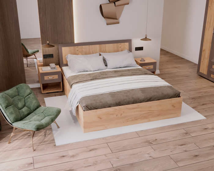 Dormitor Cezar, 120x53x204 cm, K003 [3]