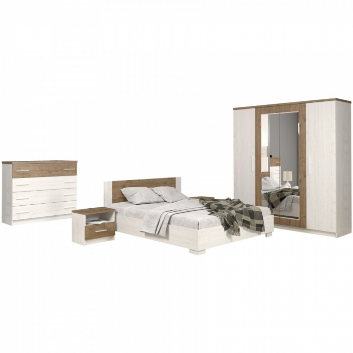 Dormitor Markos pin anderson+stejar april [2]