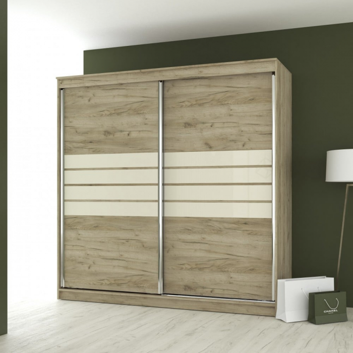 Dressing 2 usi Luca, 200x60x200 cm, stejar K002 [1]