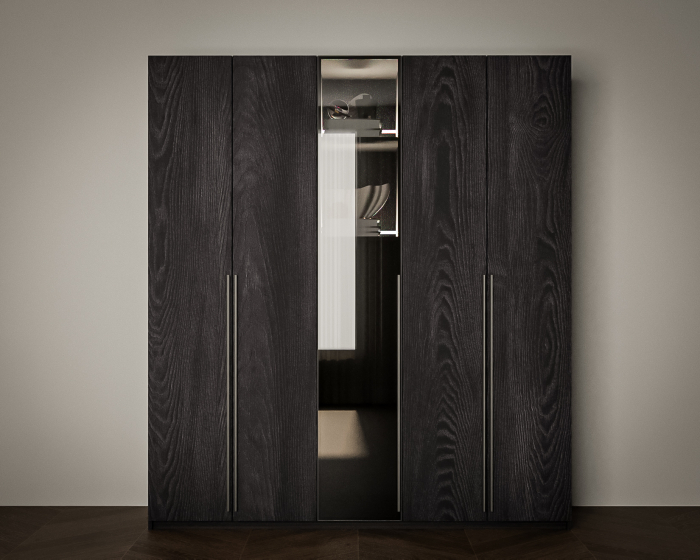 DRESSING DALLAS NEGRU 180x60x200cm, LED [2]