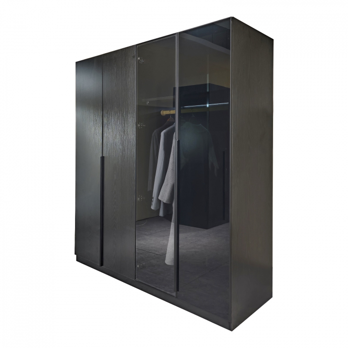 Dressing modern SAN REMO NEGRU cu iluminare LED – 160x200x60 cm [2]