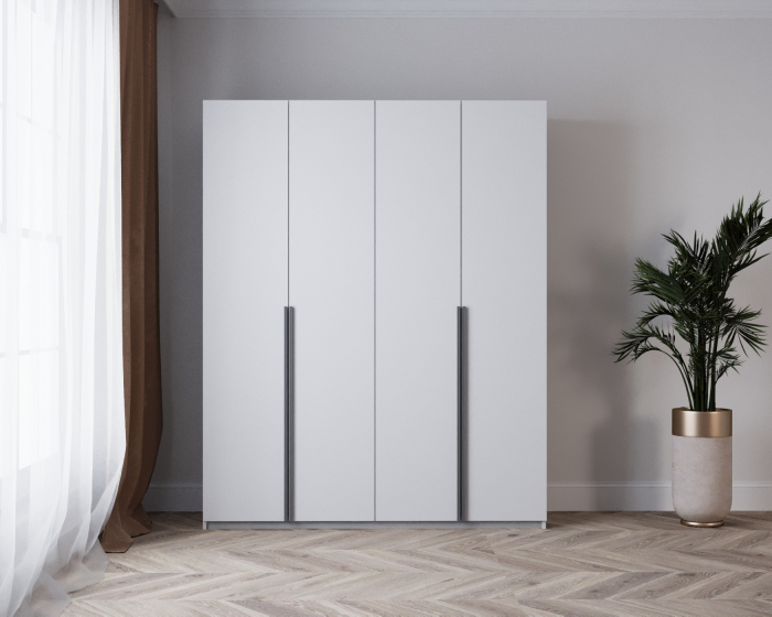 DRESSING WINSTON ALB 160x60x200cm,  LED, PAL 18mm [3]