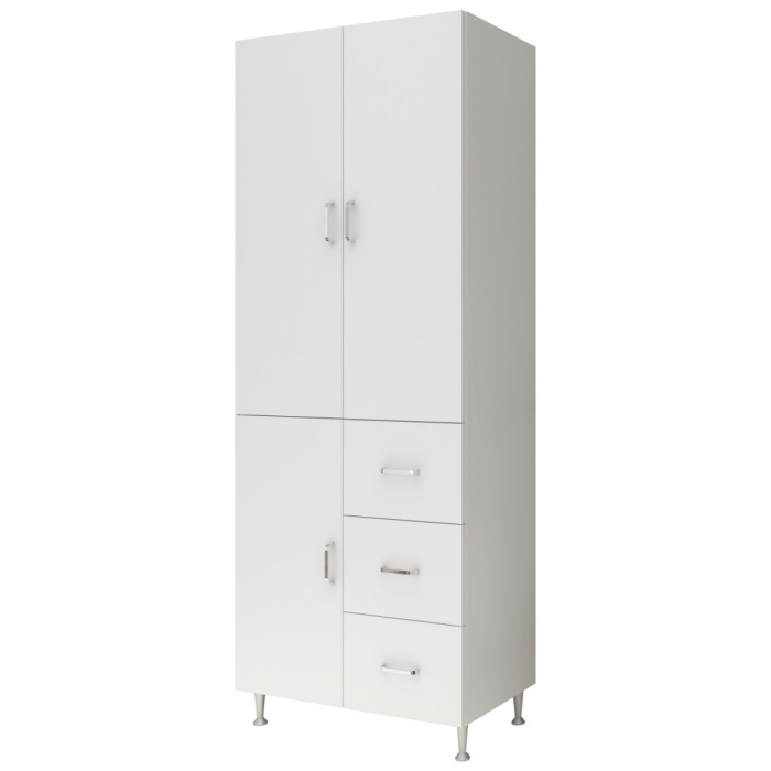 Dulap 3U-3S, 70x 35x 180 cm , alb [2]
