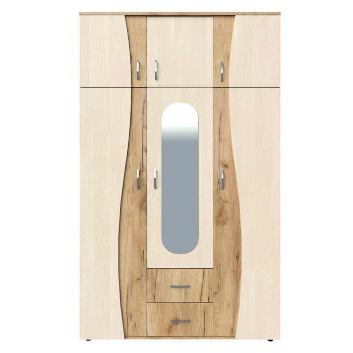 Dulap 3U S, 120x50x198 cm, K003+Mesteacan [4]