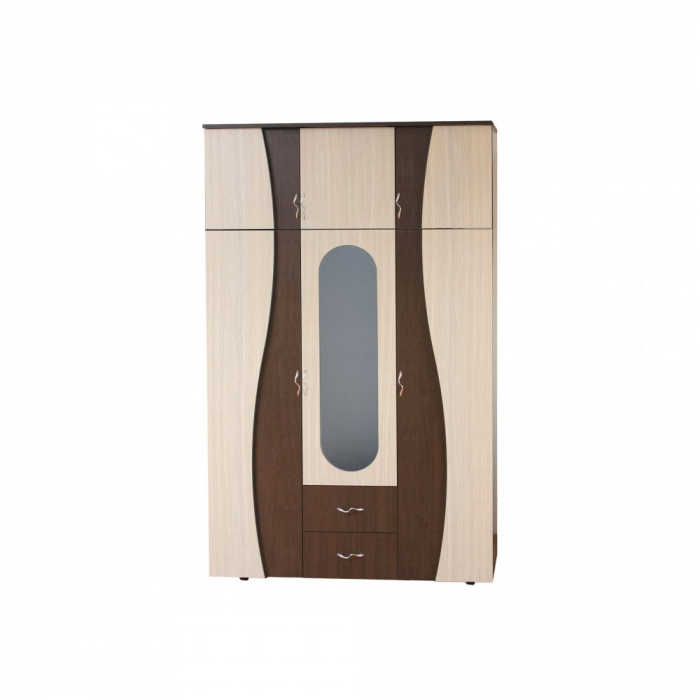 Dulap 3U "S" FS, 120x50x198 cm, wenge+mesteacan [1]