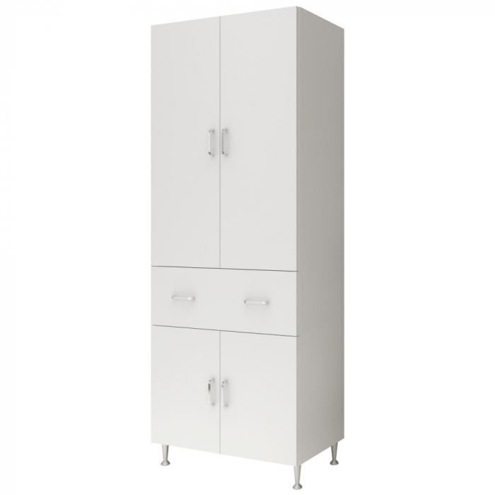 Dulap, 4U-1S , 70x35x180 cm , Alb [2]