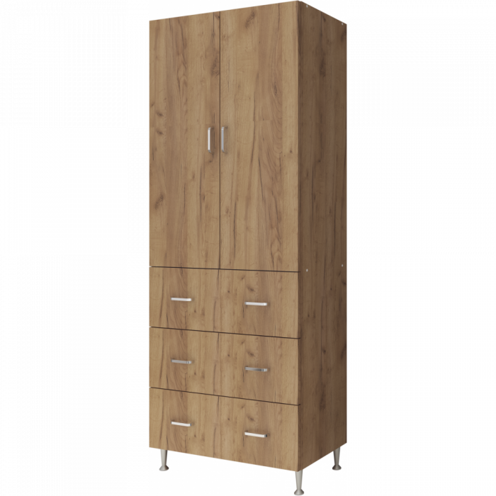 Dulap, 70x35x180 cm, 2U-3S Stejar K003 [2]