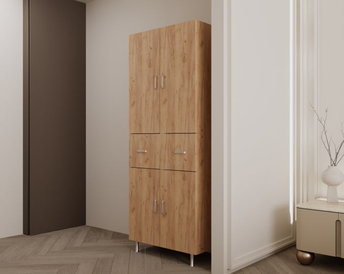 Dulap, 70X35X180 cm, 4U-1S Stejar K003 [1]