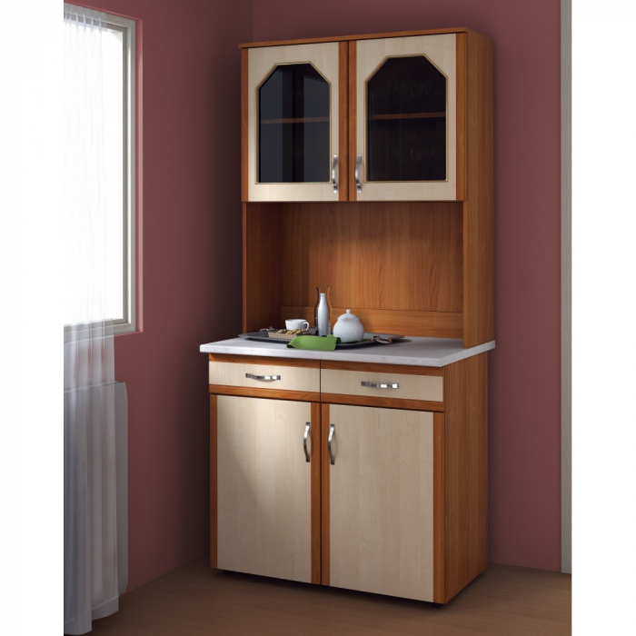 Dulap 90 pal, 91x33/60x197cm, cires+mesteacan [1]
