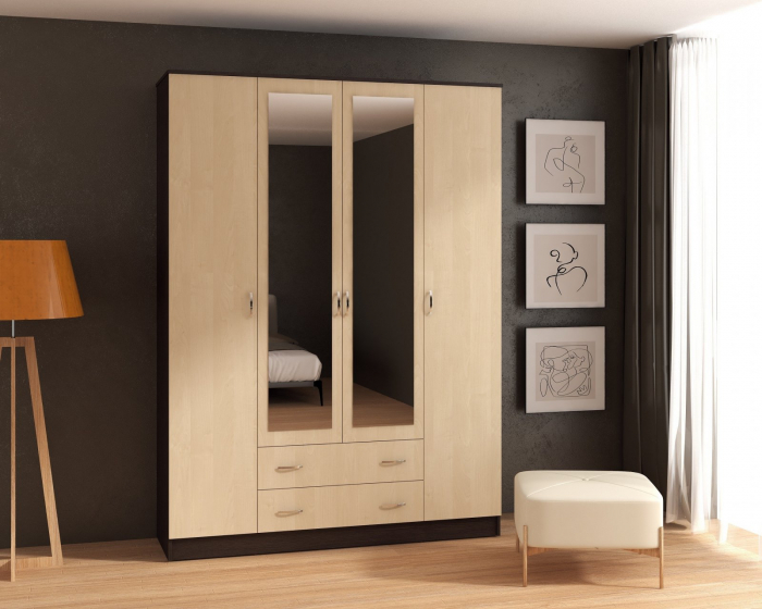DULAP GARMONIA 4U WENGE+MESTECAN 160x50x220CM [1]