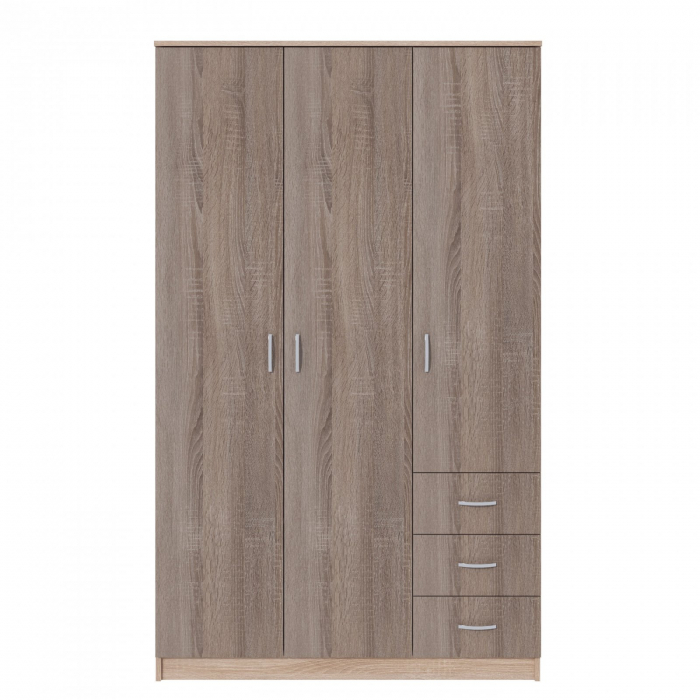 Dulap Ionut, 120x50x200 cm, sonoma/trufe [3]