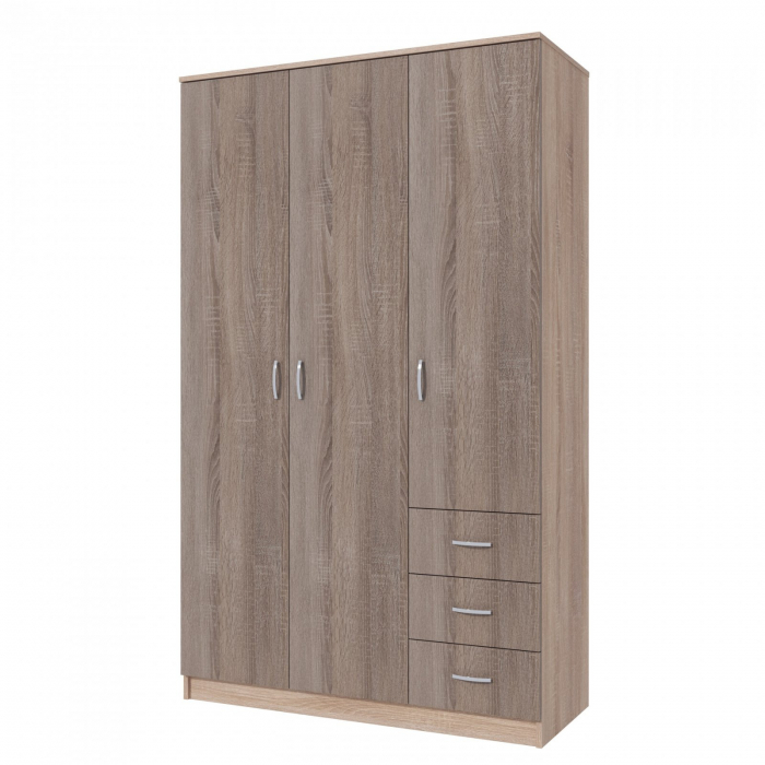 Dulap Ionut, 120x50x200 cm, sonoma/trufe [4]