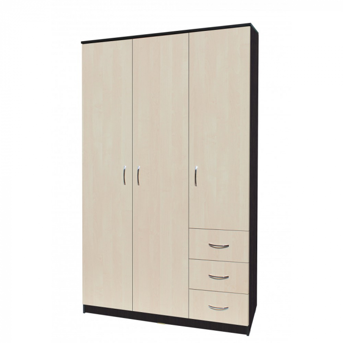Dulap Ionut,120x50x200 cm, wenge/mesteacan [2]