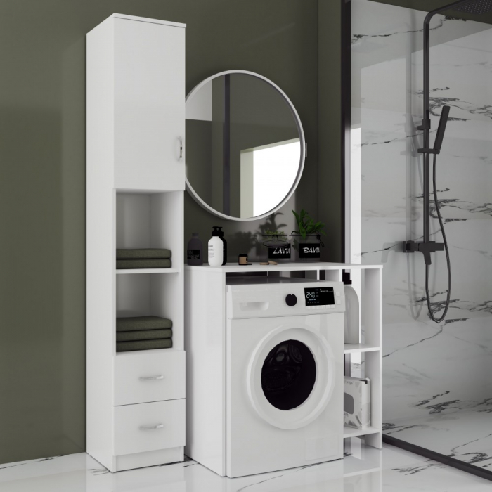 Dulap MS, 90x60x90 cm, Alb [2]