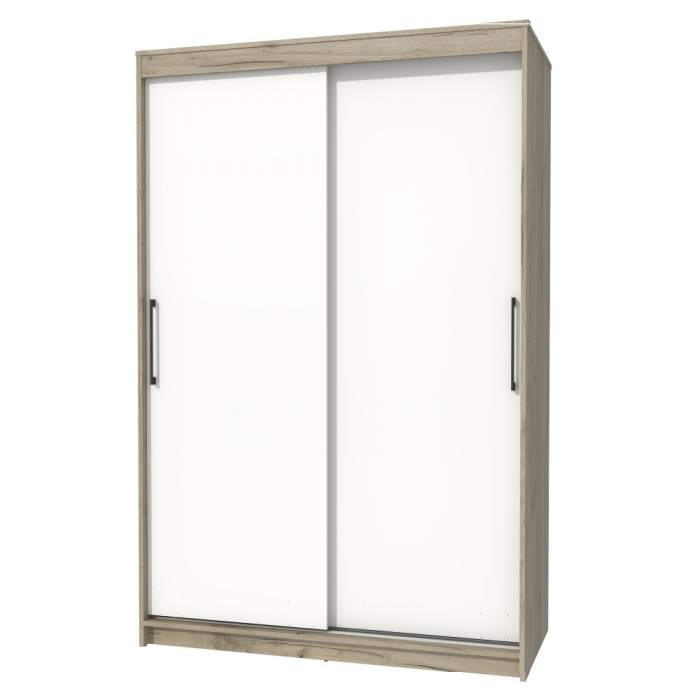 Dulap UC MP1, 150x60x200cm, Stejar K002/Alb [4]