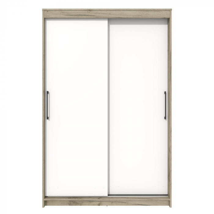 Dulap UC MP1, 150x60x200cm, Stejar K002/Alb [3]