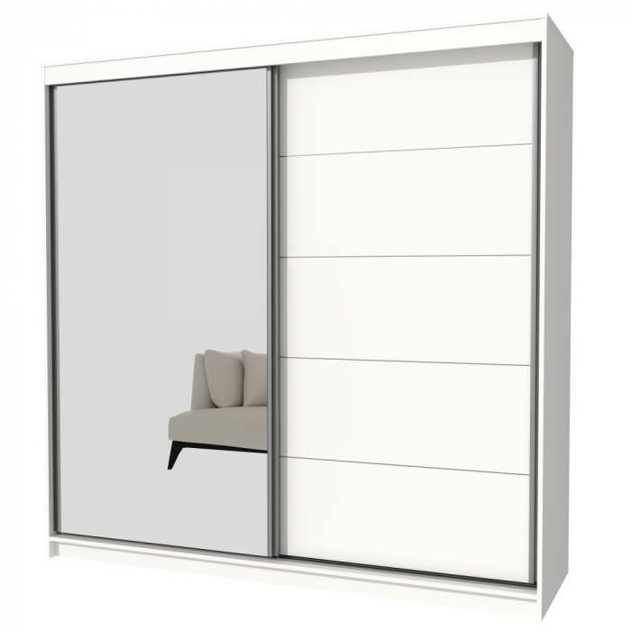 Dulap UC MP3, 180x60x200cm, Alb [4]
