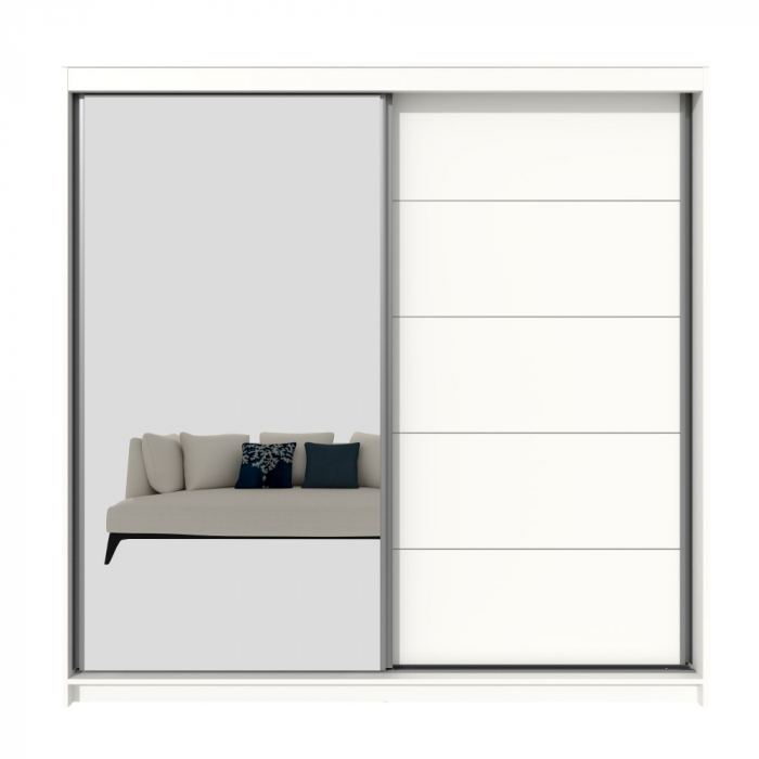 Dulap UC MP3, 180x60x200cm, Alb [3]