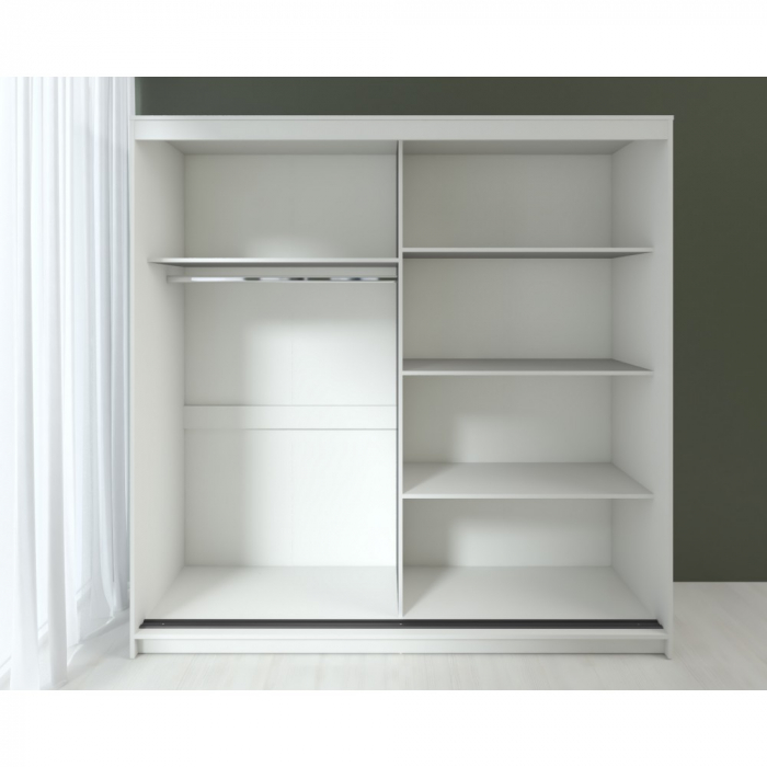 Dulap UC MP3, 200x60x200cm, Alb/Antracit [2]