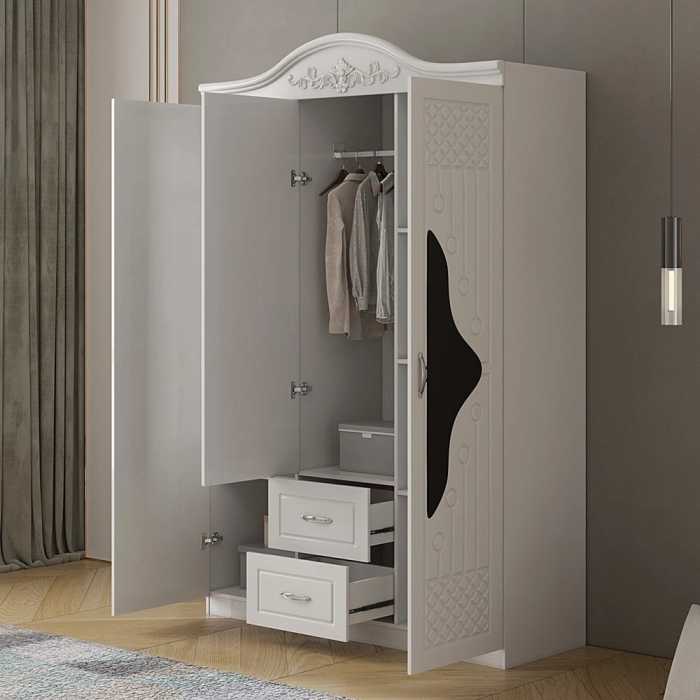 Dulap ZQE 005 MDF - 3U+2S, 150x50x200cm [3]