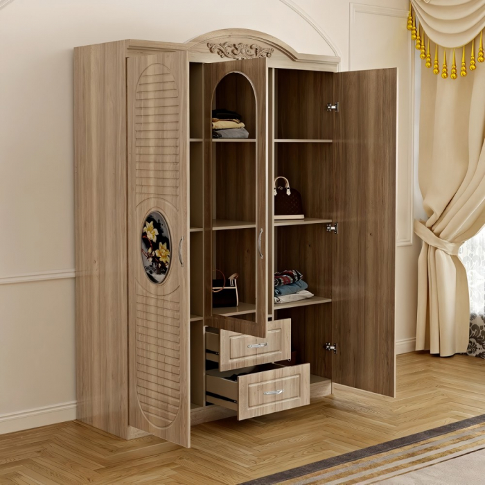 Dulap ZQE 026 MDF - 3U+2S, 150x200x50cm [4]