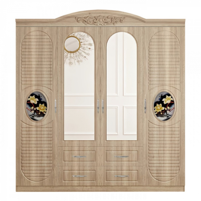 Dulap ZQE 026 MDF - 4U+2S, 200x200x50cm [4]