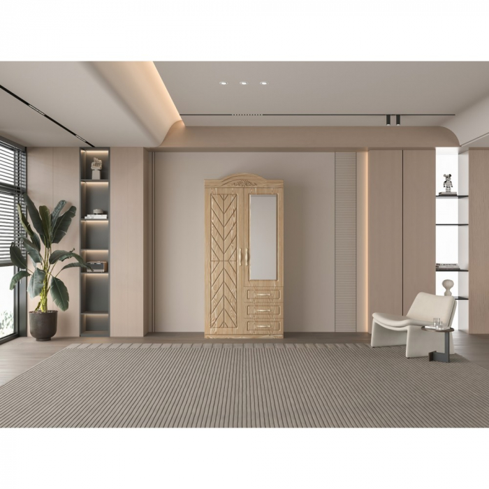 Dulap ZQW-009MDF - 2U/3S, 100x50x200cm [1]