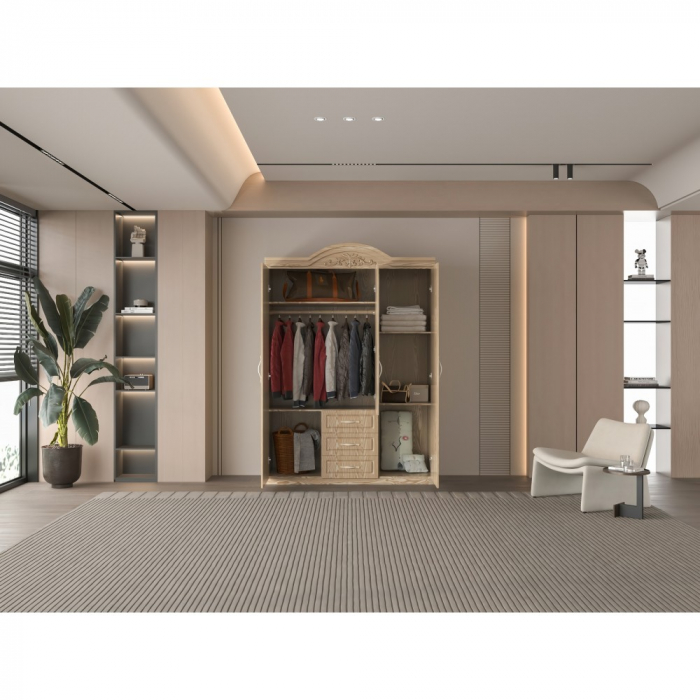 Dulap ZQW-009MDF - 3U/3S, 150x50x200cm [3]