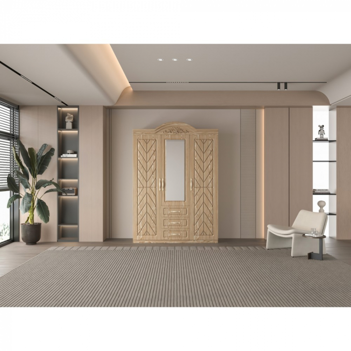 Dulap ZQW-009MDF - 3U/3S, 150x50x200cm [2]