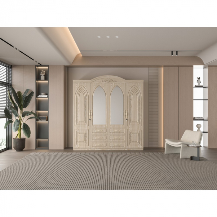Dulap ZQW-011MDF - 4U/6S, 200x50x200cm [1]