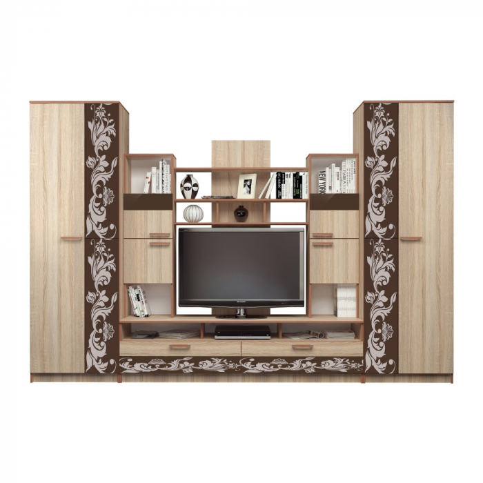 Living Baghira RO Sonoma+Castan 330X52X212Cm [2]