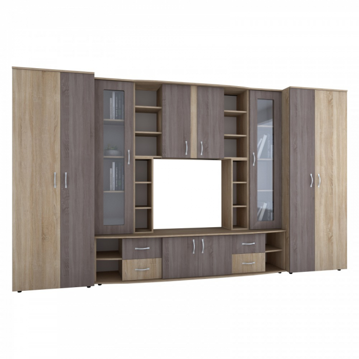 LIVING CRISTINA 340X53X200 SONOMA + TRUFFE [2]