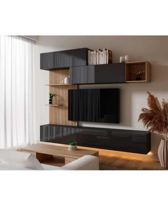 LIVING EVORA ACRIL ANTRACIT, 240x34x218cm [2]