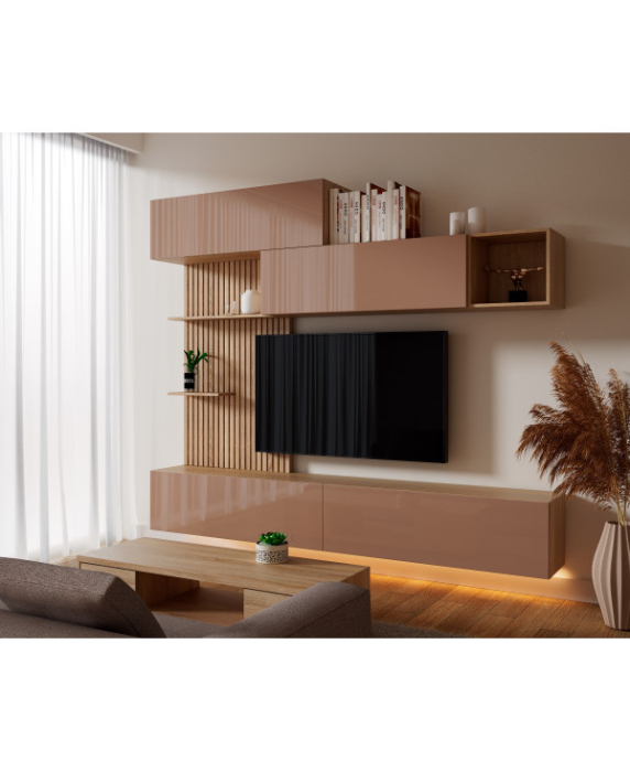 LIVING EVORA ACRIL CAPPUCCINO, 240x34x218cm [2]