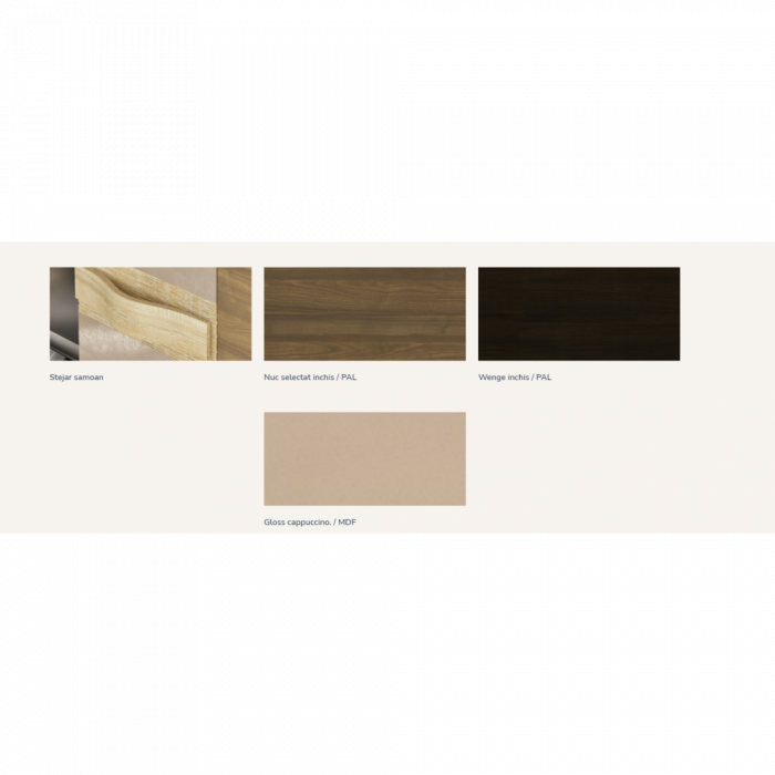 LIVING GLAMUR WENGE+NUC 300x57x198CM [3]