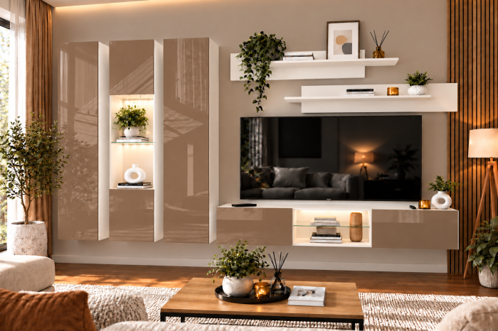 Living MP3 Alb + Acril cappuccino, antracit Alb+Acril Cappuccino [4]