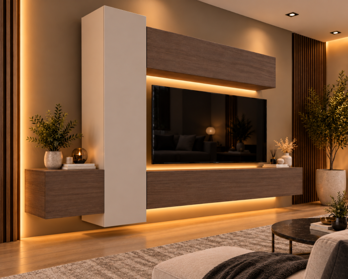 Living MP6 Stejar K696 Umber Primavera + Kasmir, Smoke Green, Antracit Stejar K696 Umber Primavera+Kasmir [5]