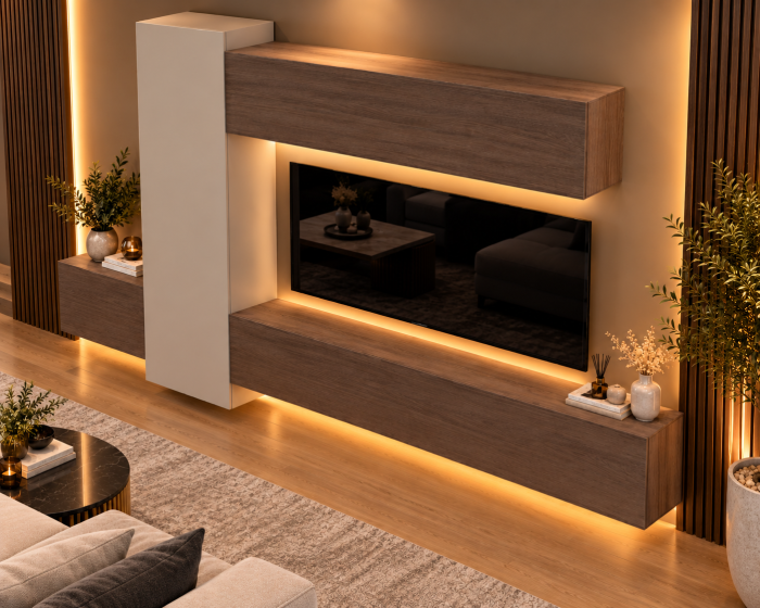 Living MP6 Stejar K696 Umber Primavera + Kasmir, Smoke Green, Antracit Stejar K696 Umber Primavera+Kasmir [4]